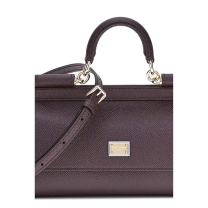 Purple Calf Leather Bos Taurus Handbag