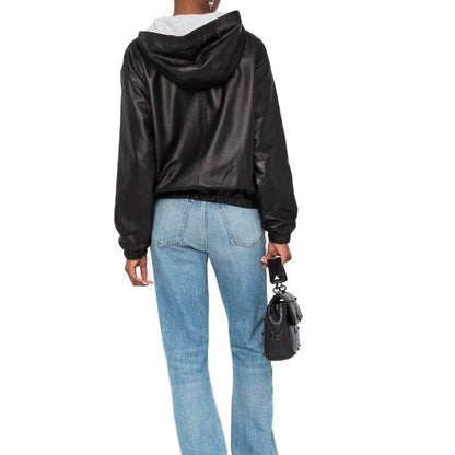 Black Leather Tank Tops