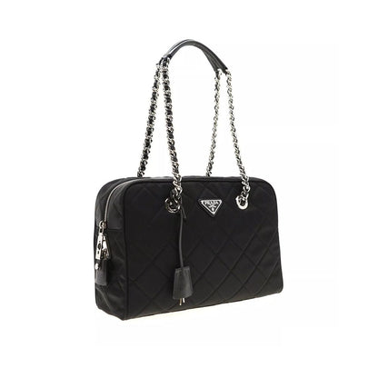 Black Nylon Shoulder Bag