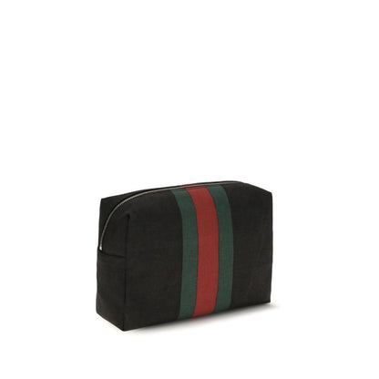Black Fabric Shoulder Bag