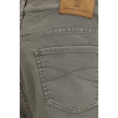 Bicolor Cotton Jeans Denim