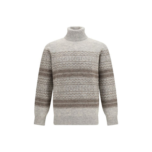 Gray Alpaca Vicugna Pacos Turtleneck