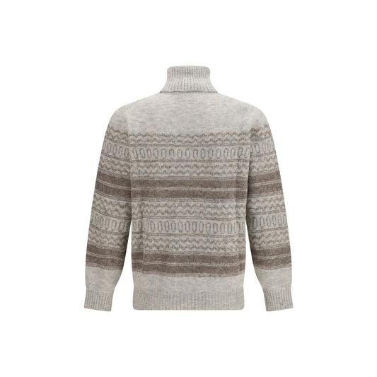 Gray Alpaca Vicugna Pacos Turtleneck