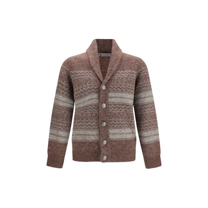 Bordeaux Alpaca Vicugna Pacos Cardigan