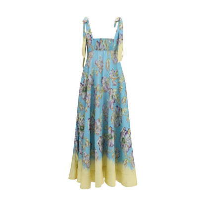 Multicolor Linen Casual Dress