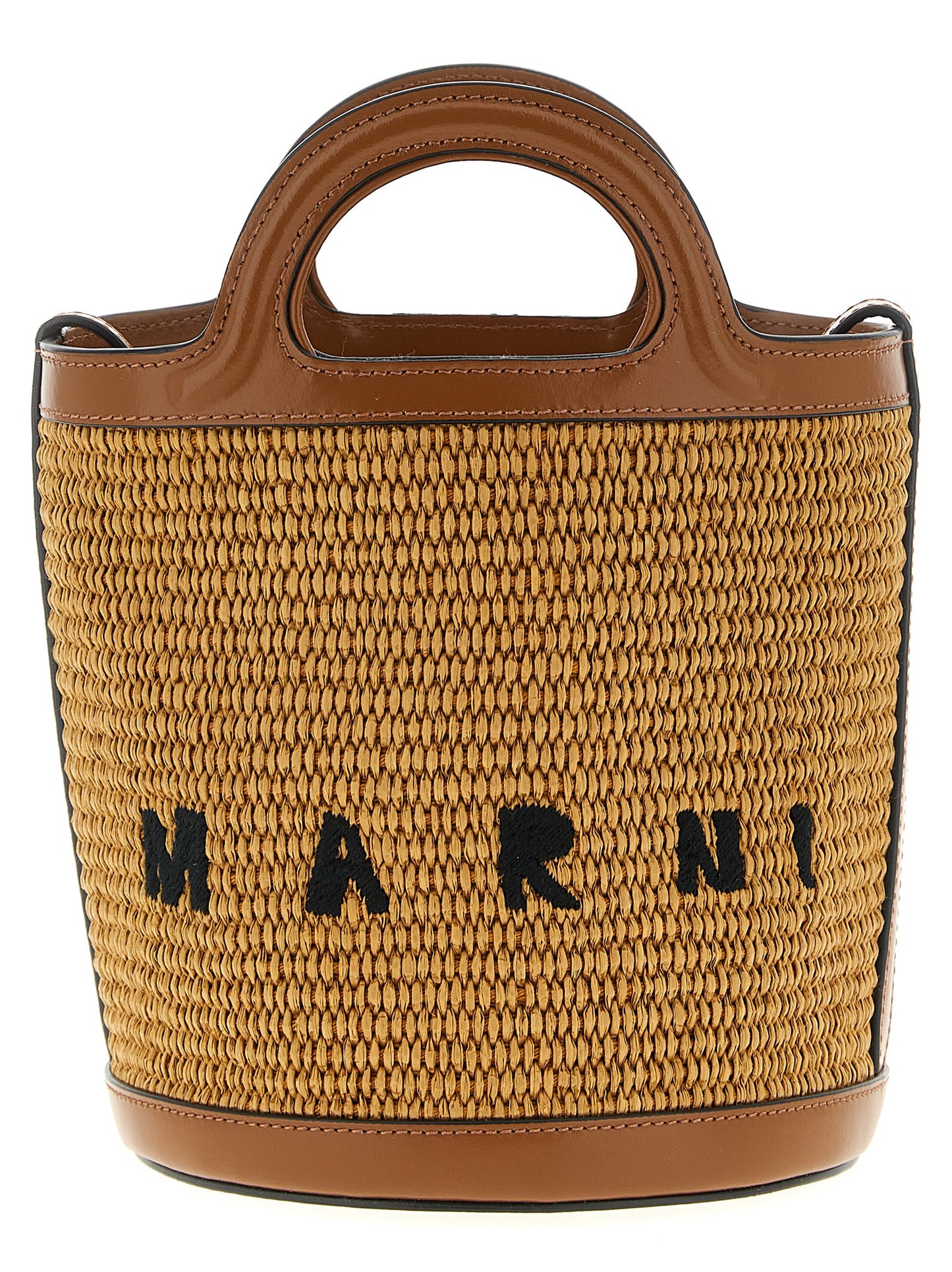 Brown Cotton Handbag