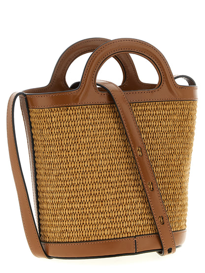 Brown Cotton Handbag