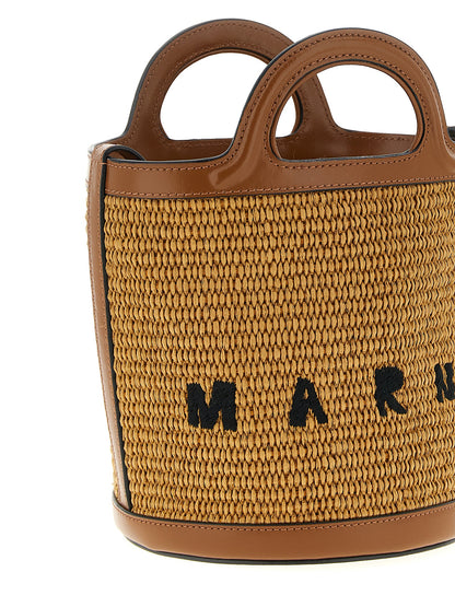 Brown Cotton Handbag