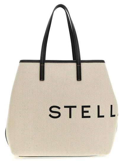 Beige Cotton Tote Bag
