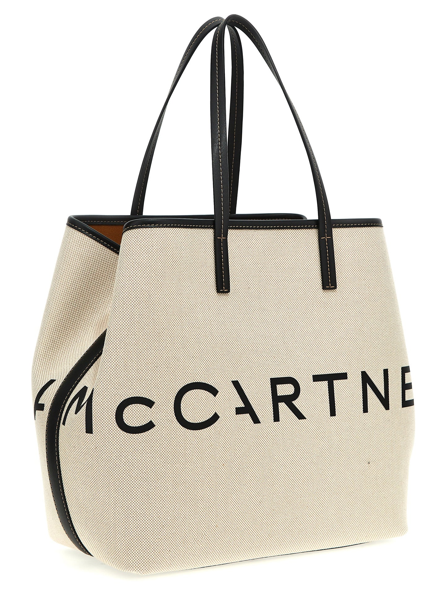 Beige Cotton Tote Bag