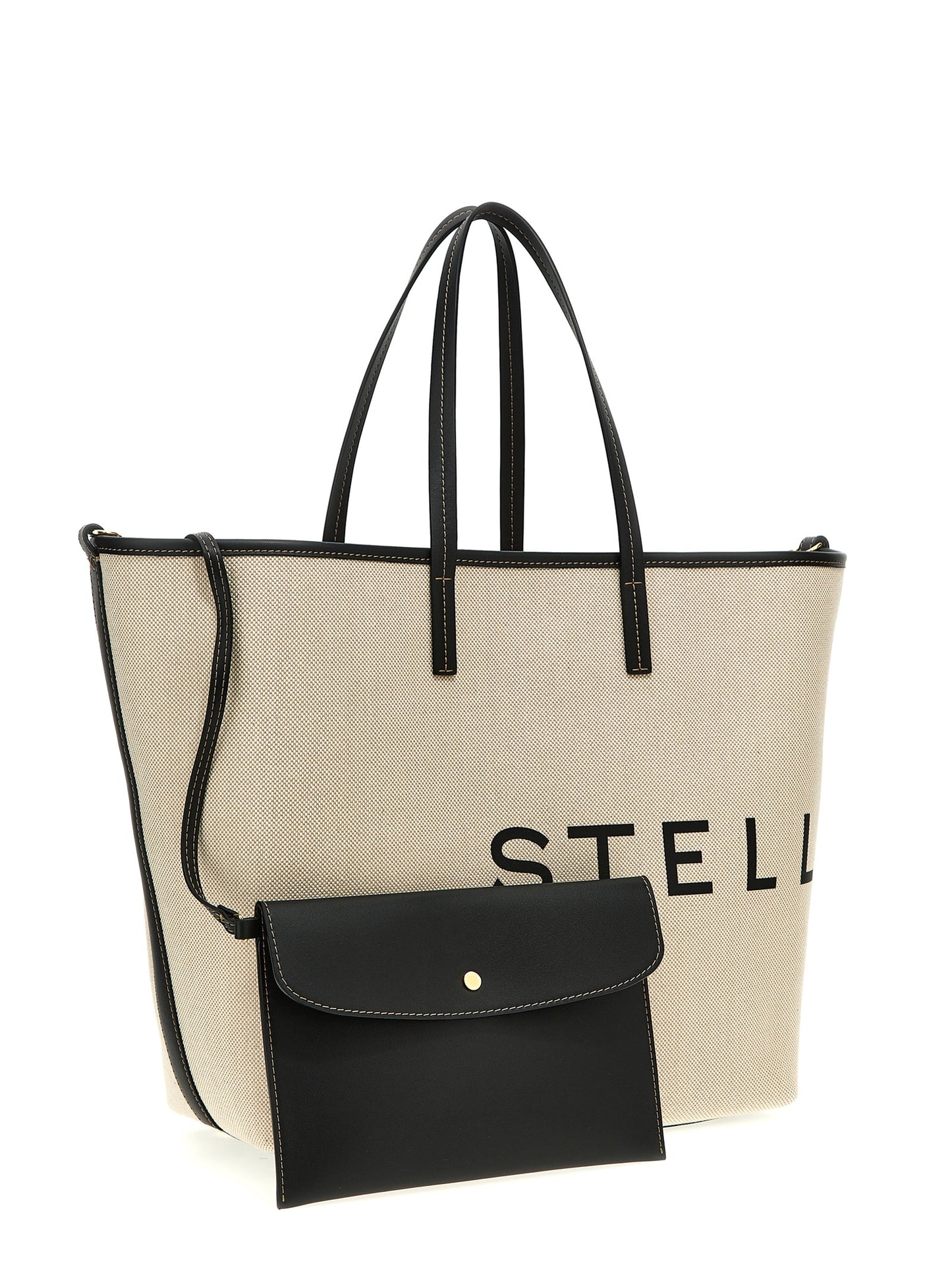 Beige Cotton Tote Bag