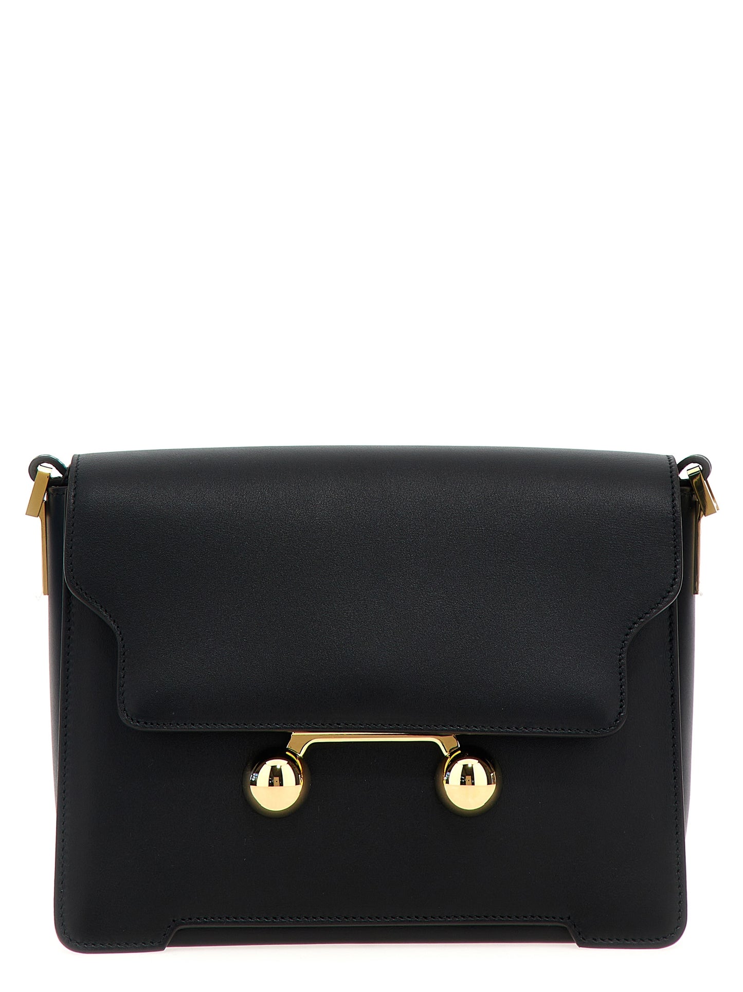 Black Calfskin Shoulder Bag
