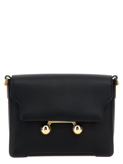 Black Calfskin Shoulder Bag