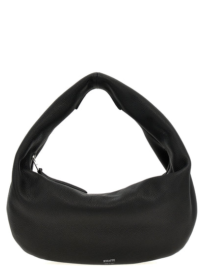 Black Calfskin Shoulder Bag