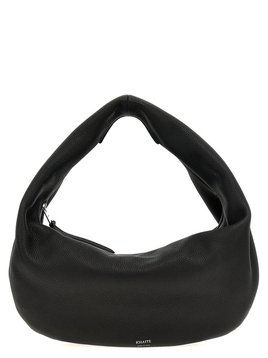 Black Calfskin Shoulder Bag