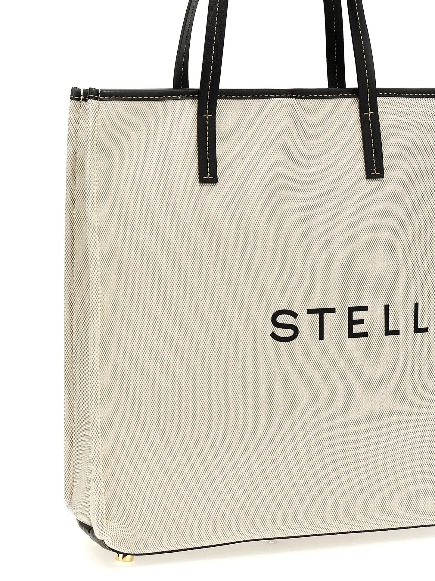 Beige Cotton Tote Bag