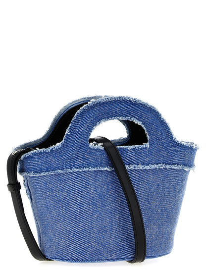 Blue Cotton Handbag
