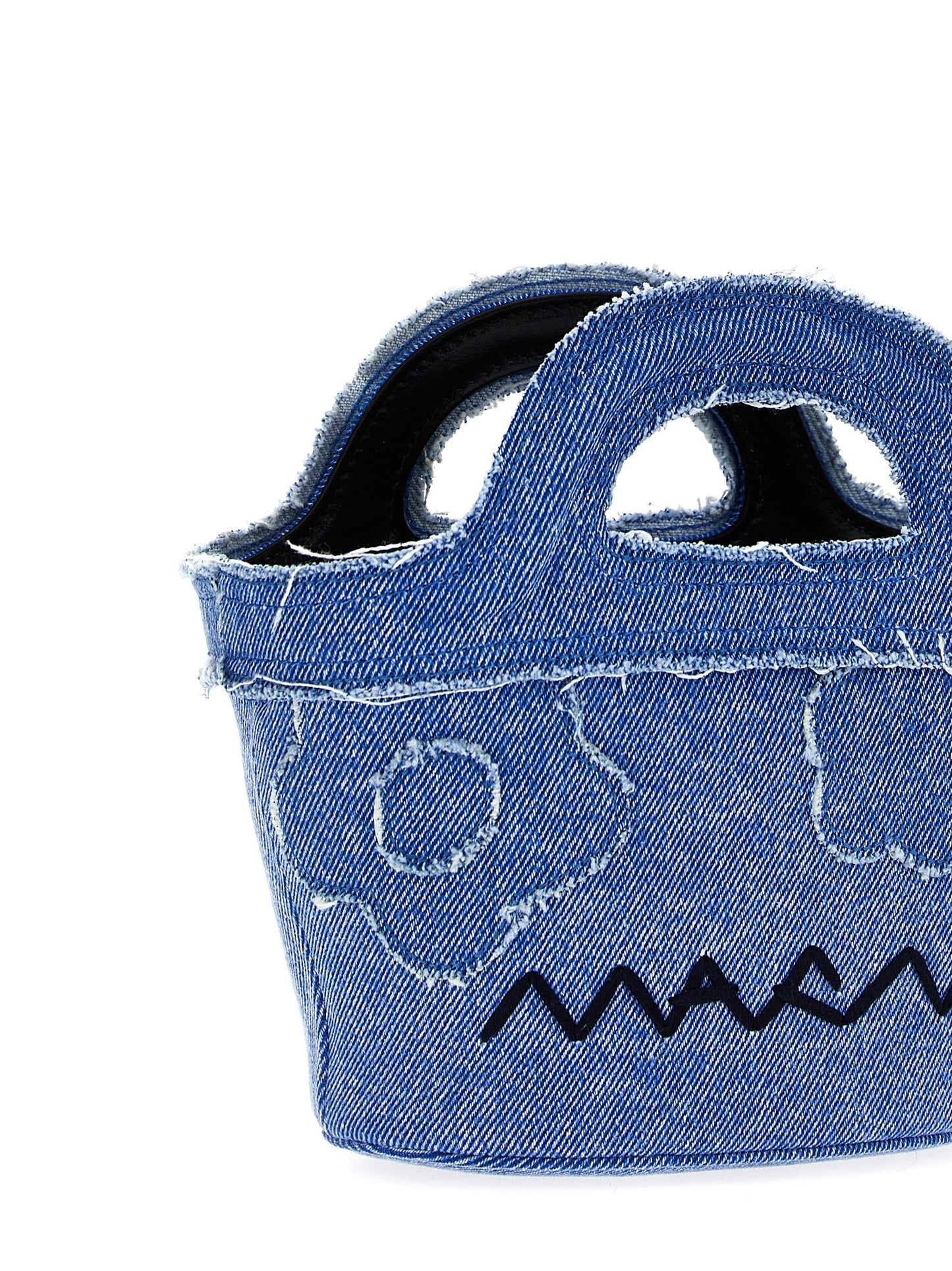 Blue Cotton Handbag