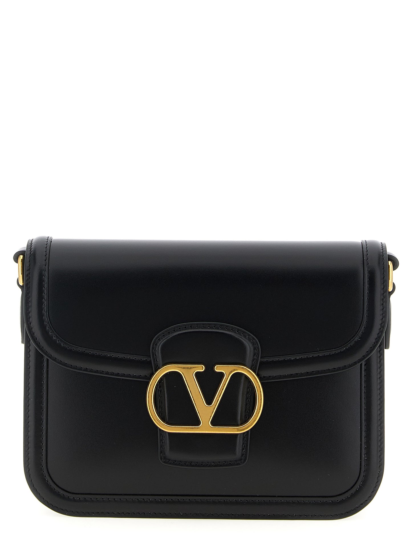 Black Calfskin Crossbody Bag