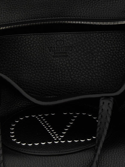 Black Calfskin Tote Bag