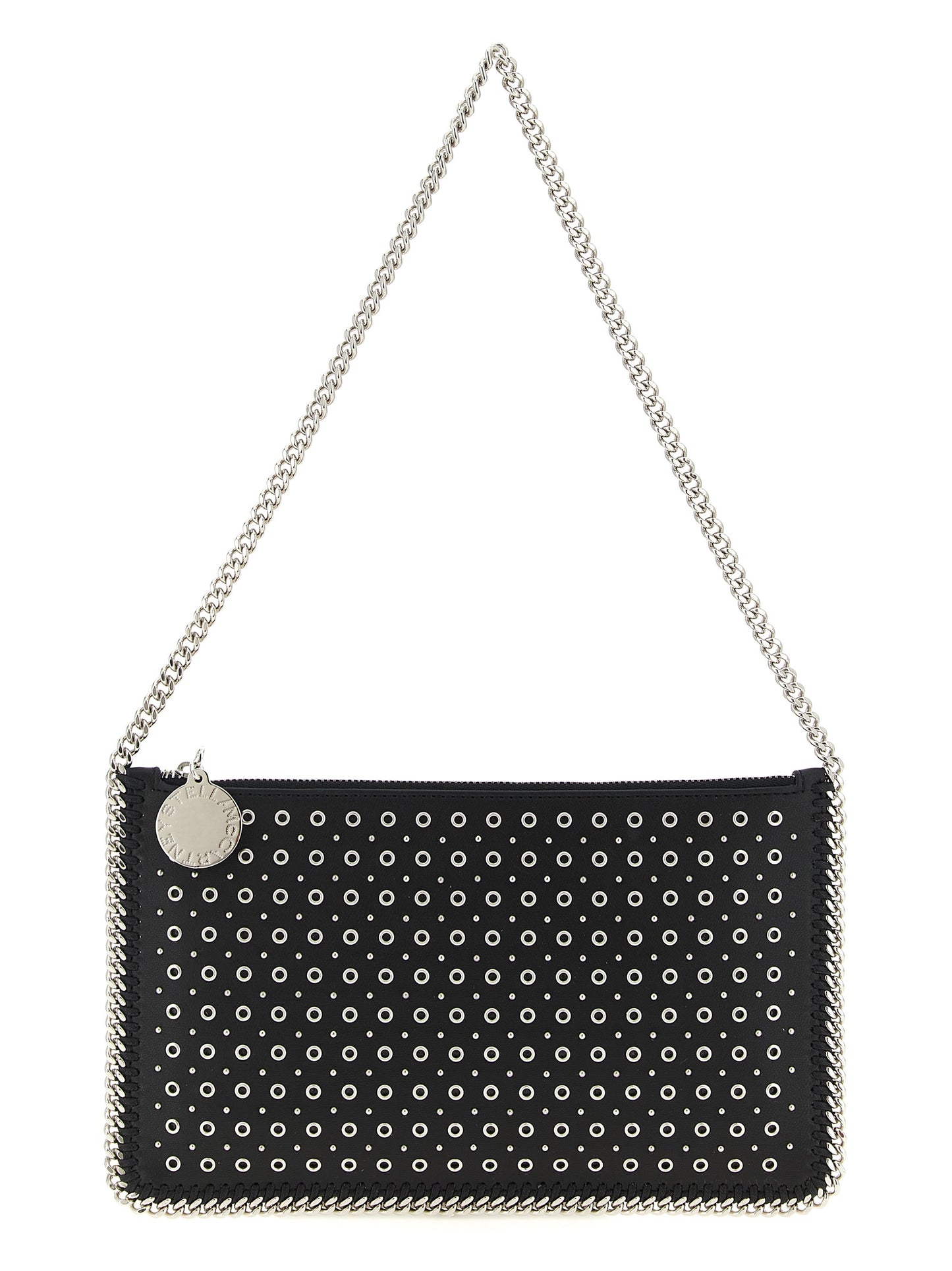 Black Polyester Shoulder Bag