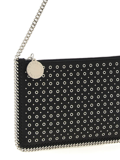 Black Polyester Shoulder Bag