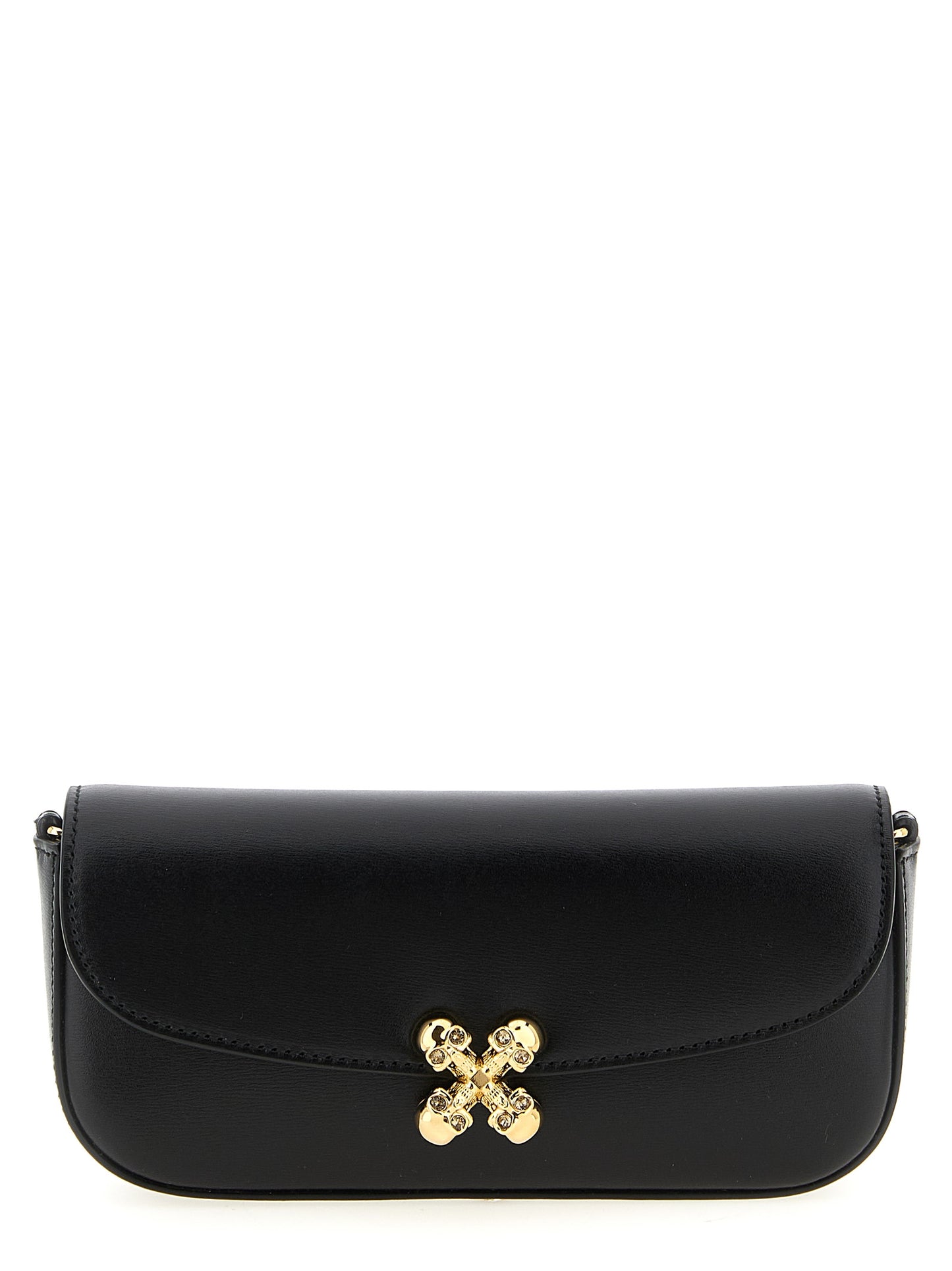 Black Calfskin Crossbody Bag