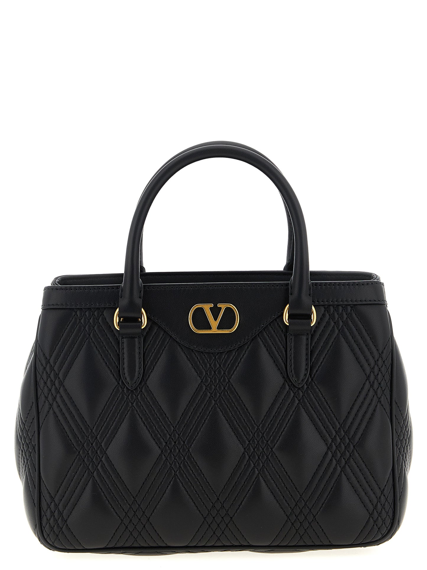 Black Lamb Leather Handbag