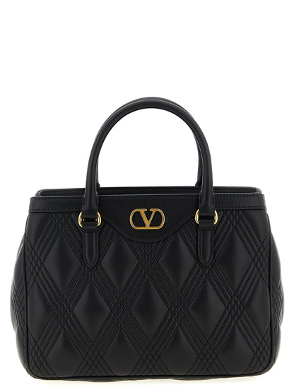 Black Lamb Leather Handbag
