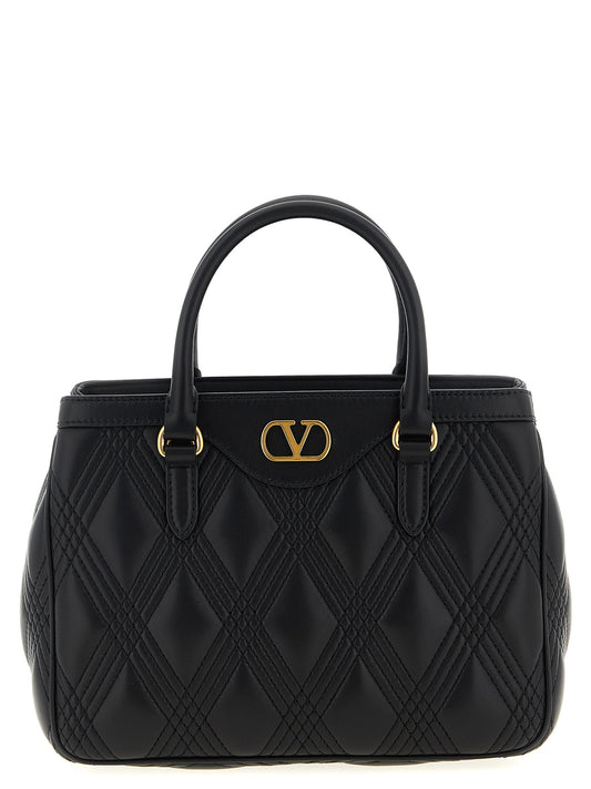 Black Lamb Leather Handbag