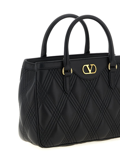 Black Lamb Leather Handbag