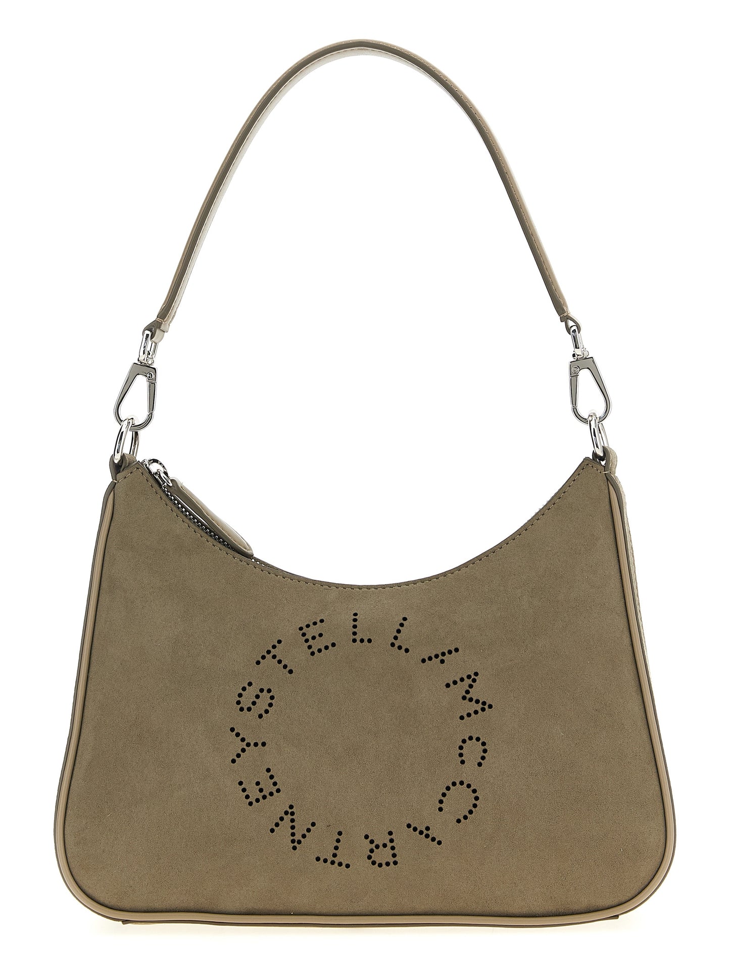 Gray Polyamide Shoulder Bag