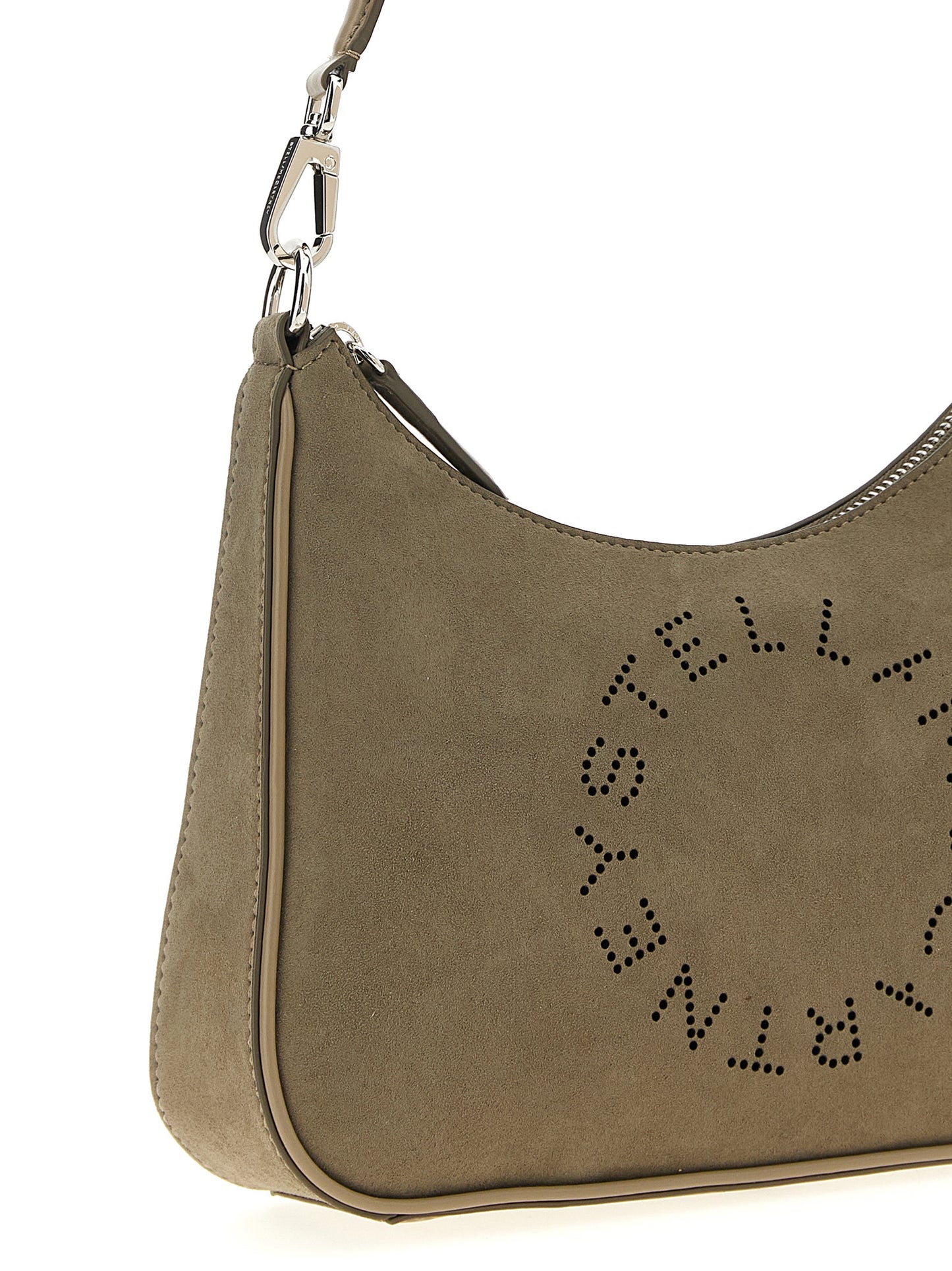 Gray Polyamide Shoulder Bag