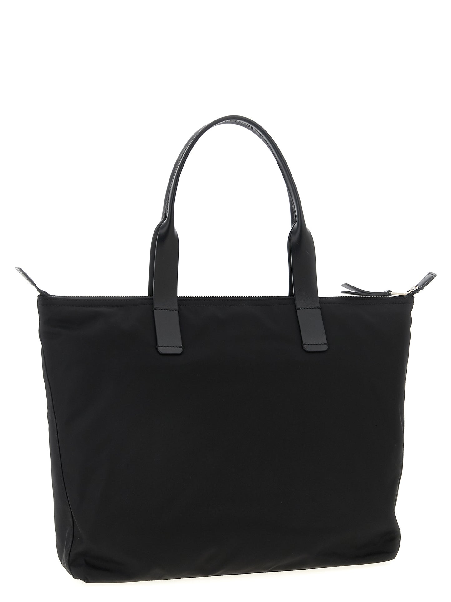 Black Polyamide Tote Bag