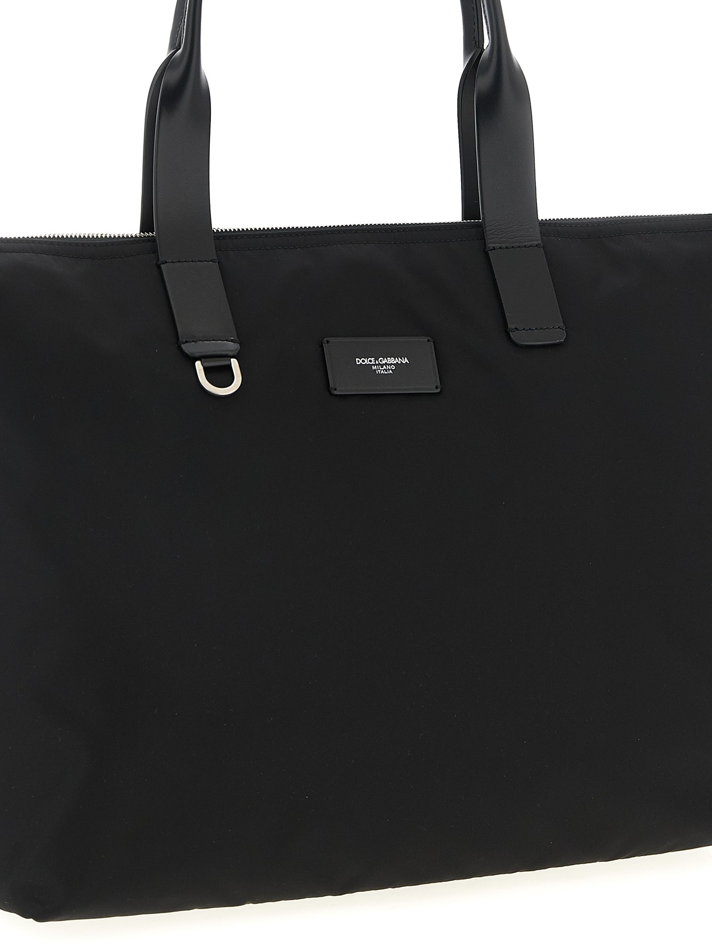 Black Polyamide Tote Bag