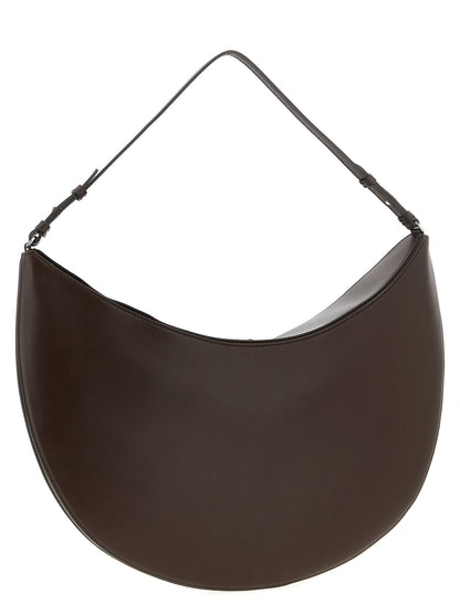 Brown Calfskin Shoulder Bag