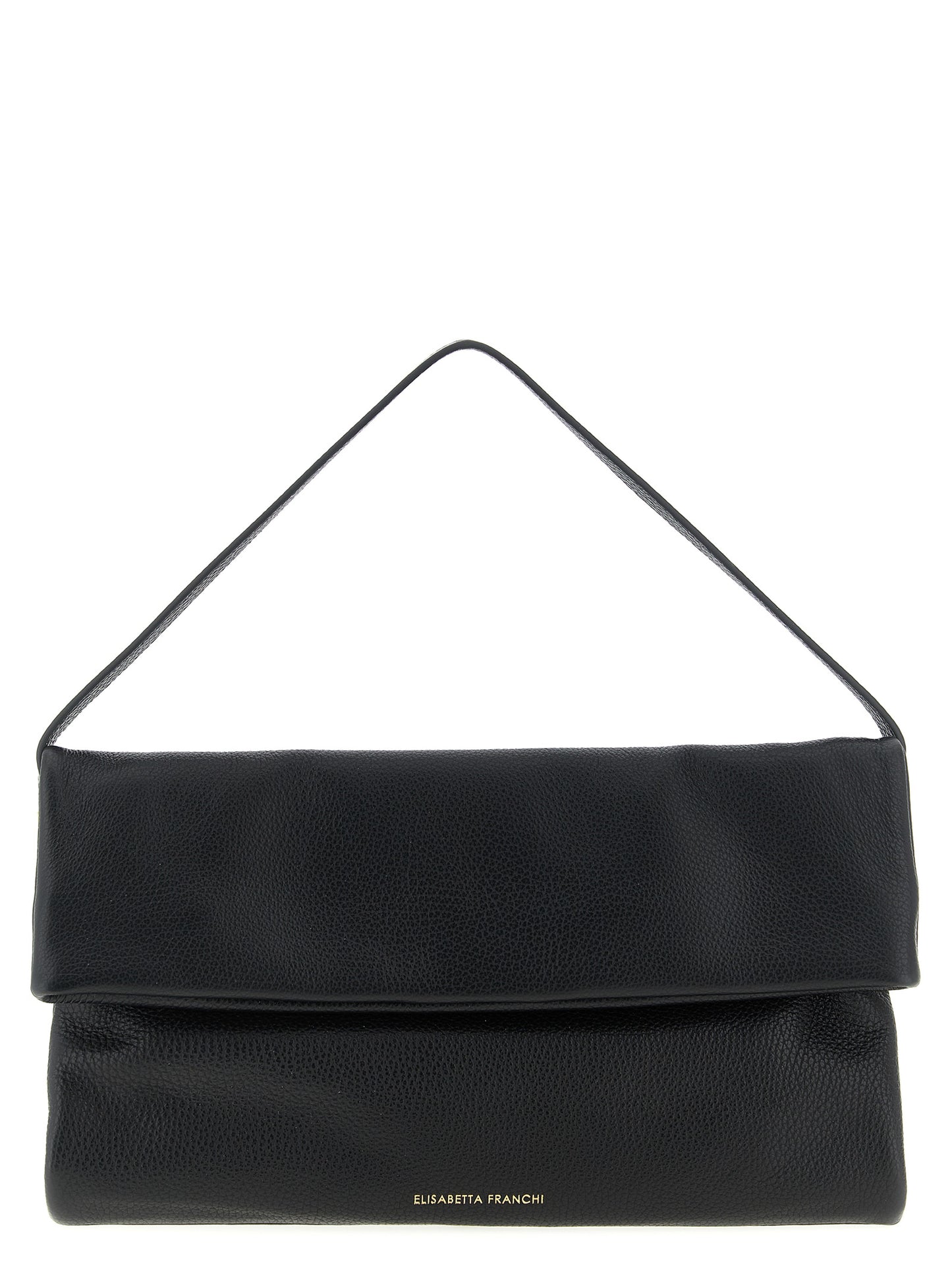 Black Calfskin Shoulder Bag
