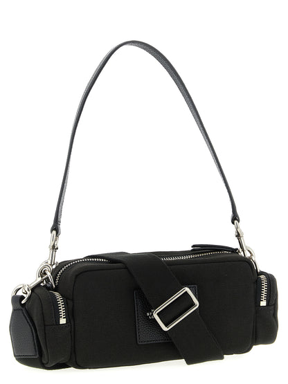 Black Cotton Shoulder Bag