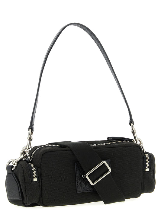 Black Cotton Shoulder Bag