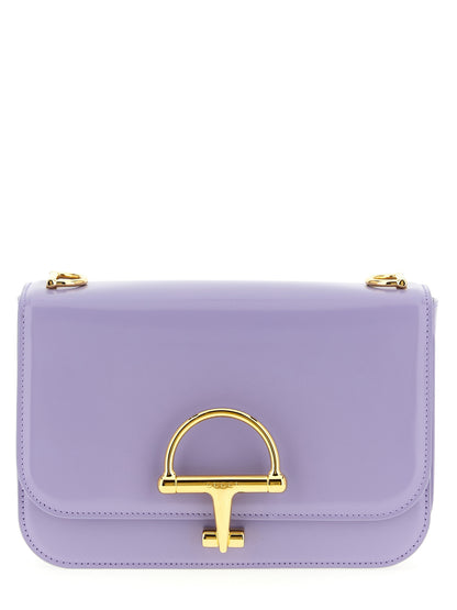 Purple Calfskin Shoulder Bag