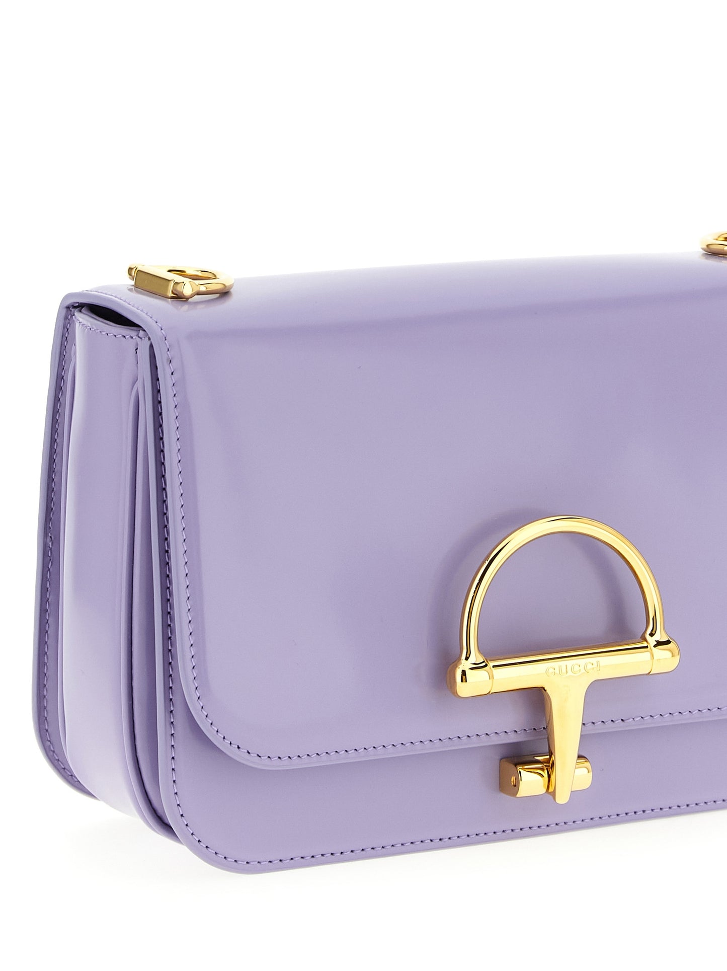 Purple Calfskin Shoulder Bag