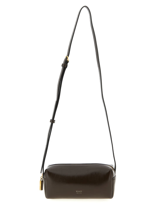 Brown Calfskin Crossbody Bag
