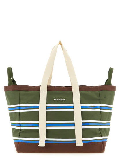 Multicolor Cotton Tote Bag