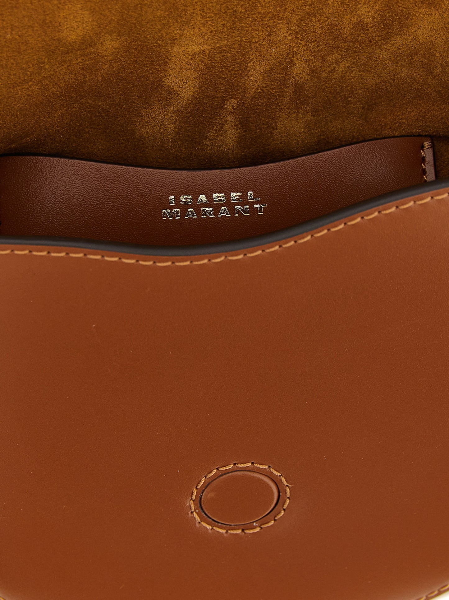 Brown Calfskin Crossbody Bag
