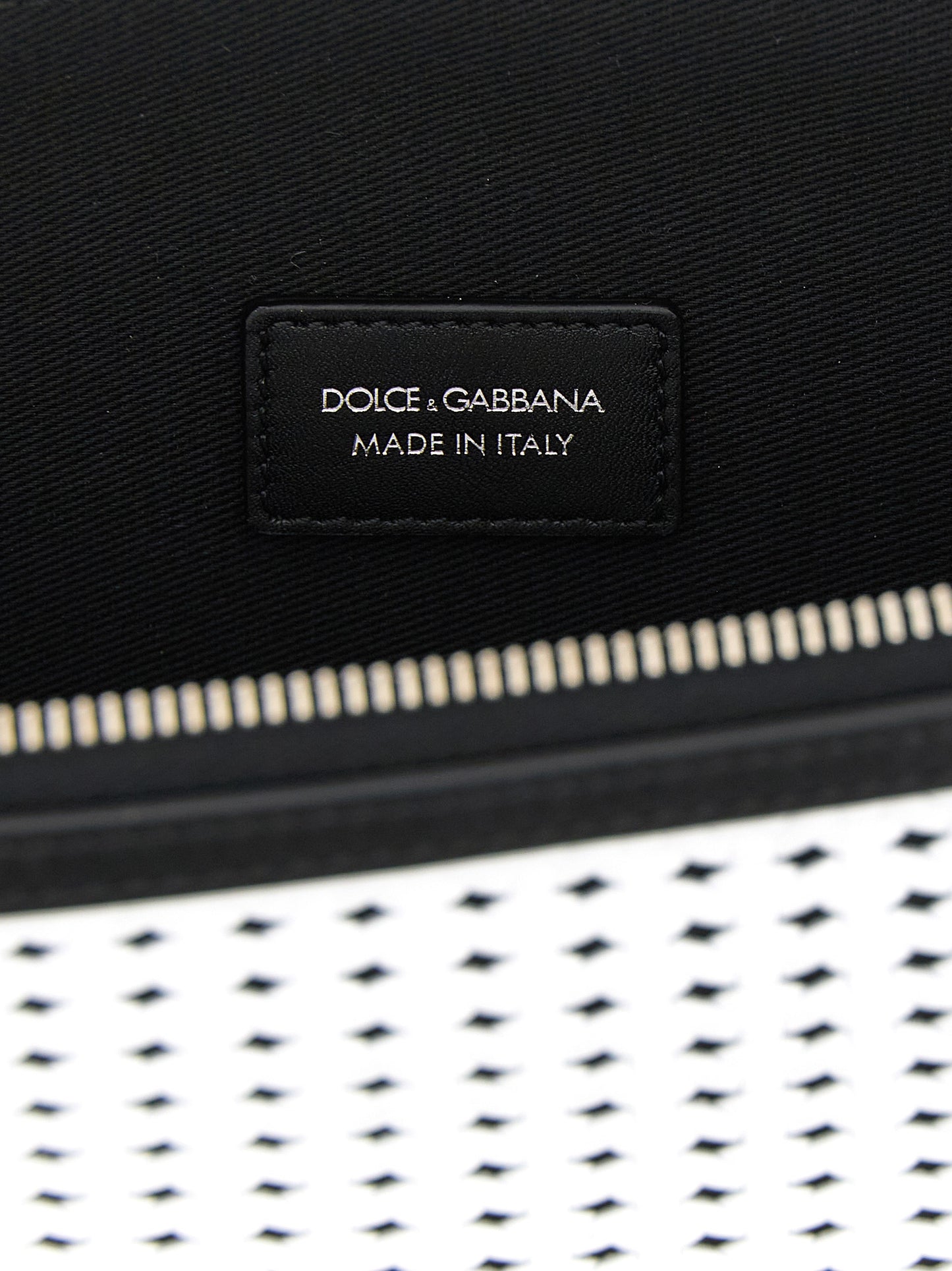Bicolor Calfskin Clutch Bag