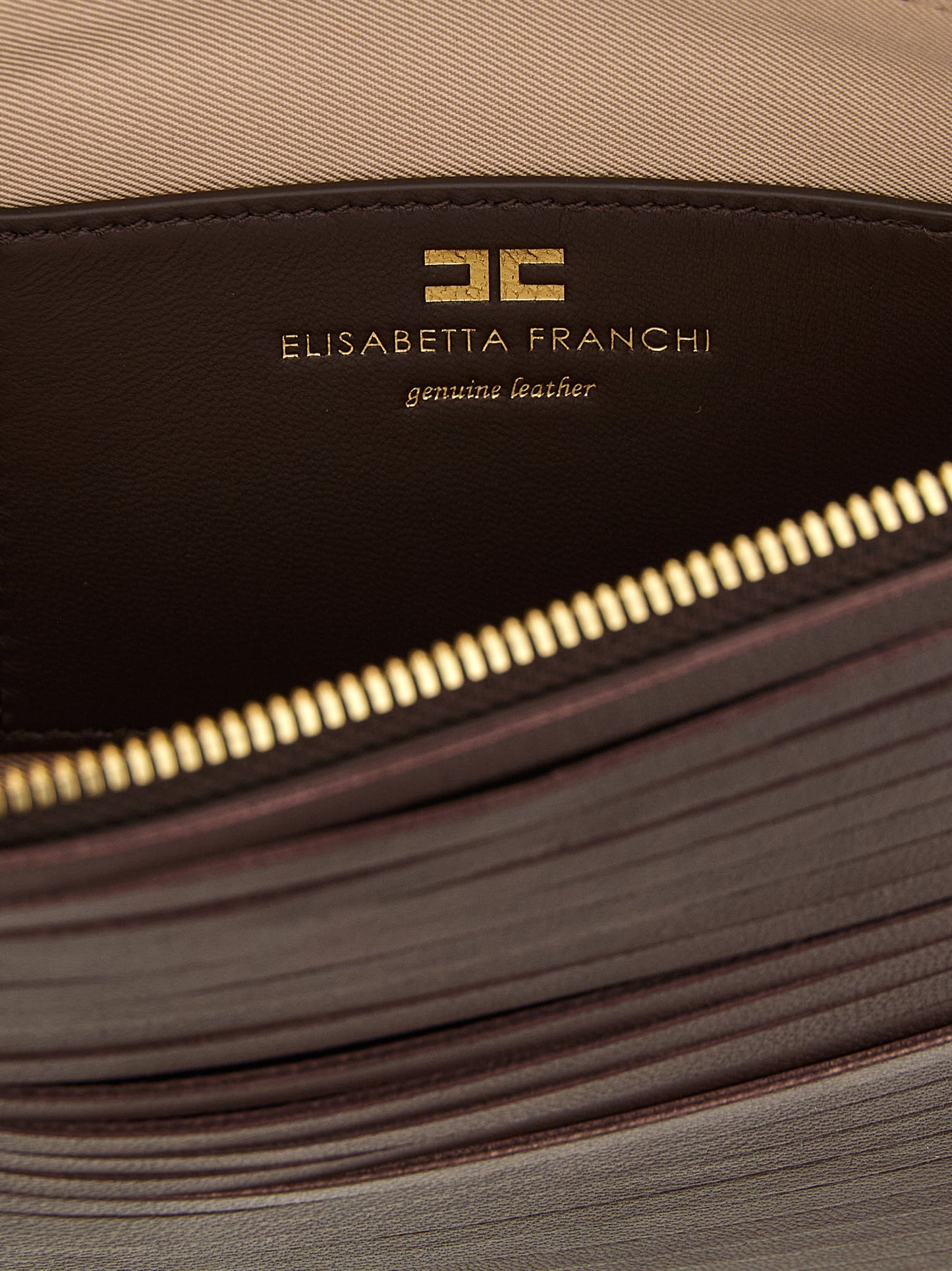 Brown Leather Clutch Bag