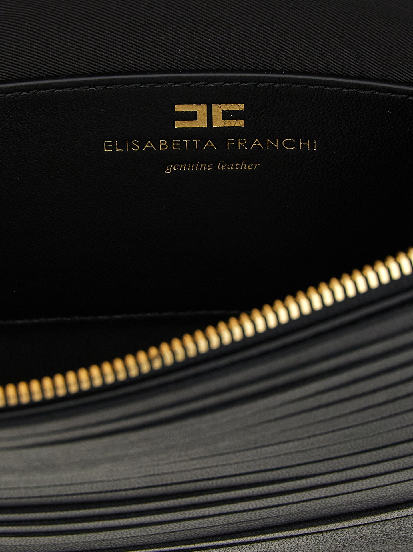 Black Leather Clutch Bag