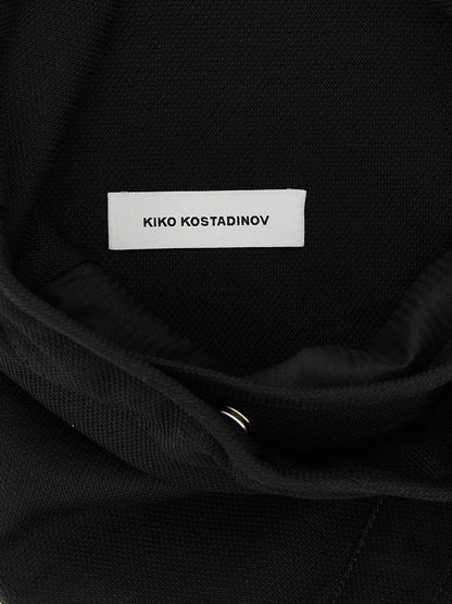 Black Cotton Crossbody Bag