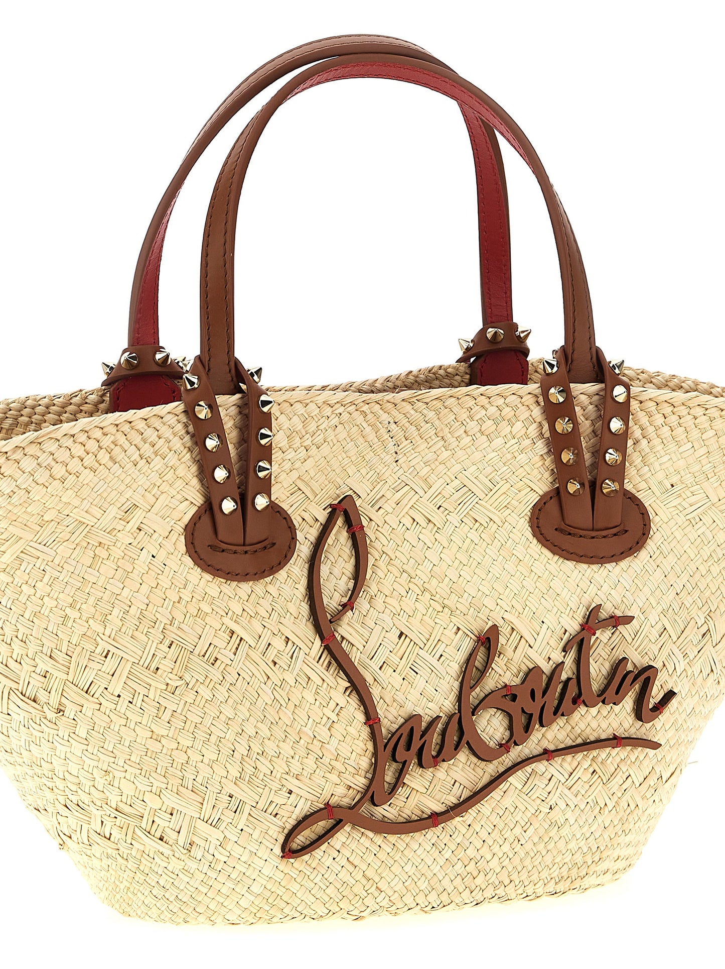 Beige Raffia Handbag