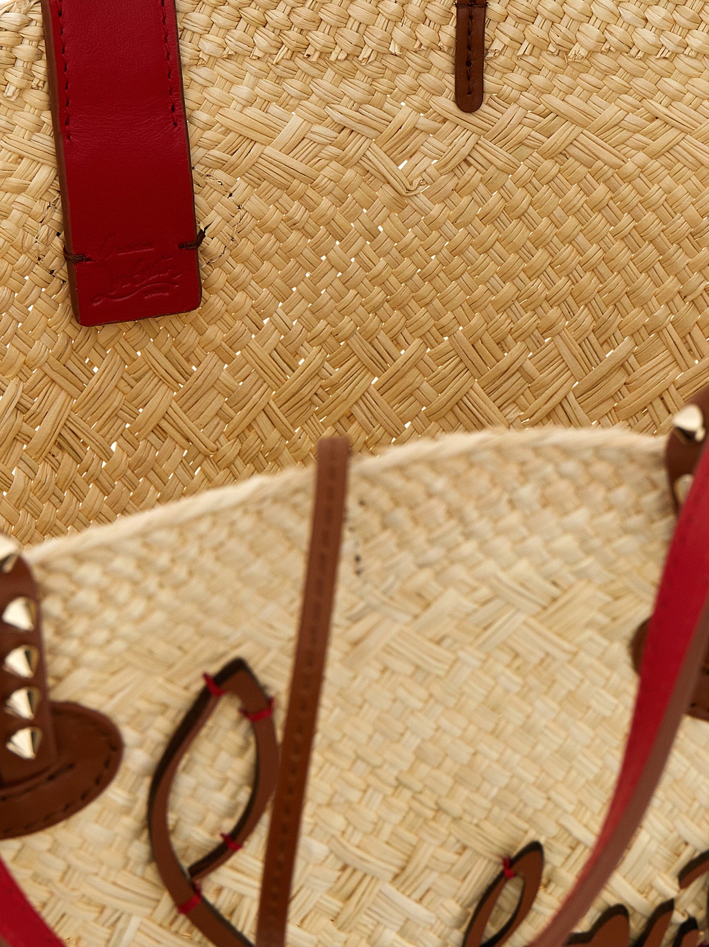 Beige Raffia Handbag